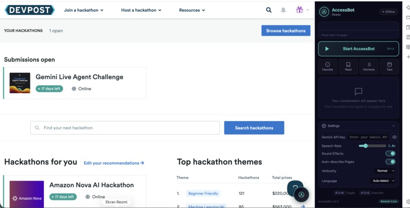 AccessBot – screenshot 2