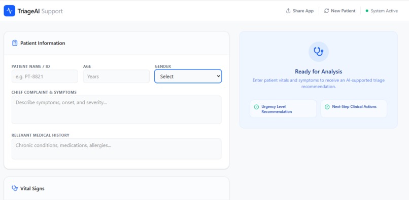 triage AI – screenshot 1