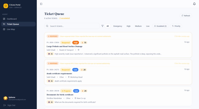 Citizen Portal – screenshot 1