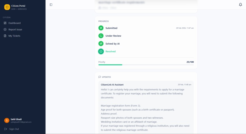Citizen Portal – screenshot 4