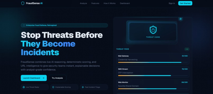 fraudsense-ai – screenshot 1