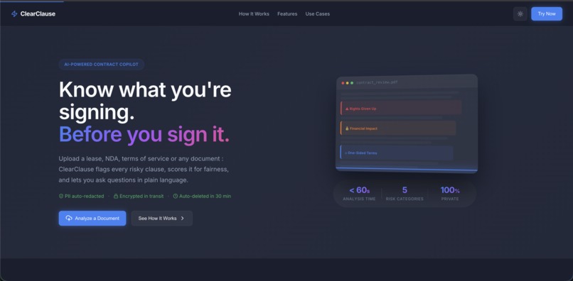 ClearClause – screenshot 1