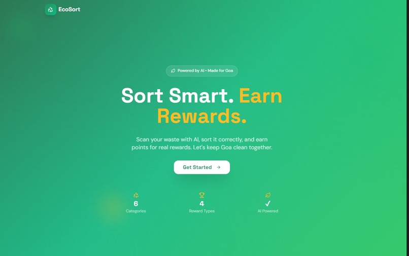 EcoSort AI  – screenshot 1