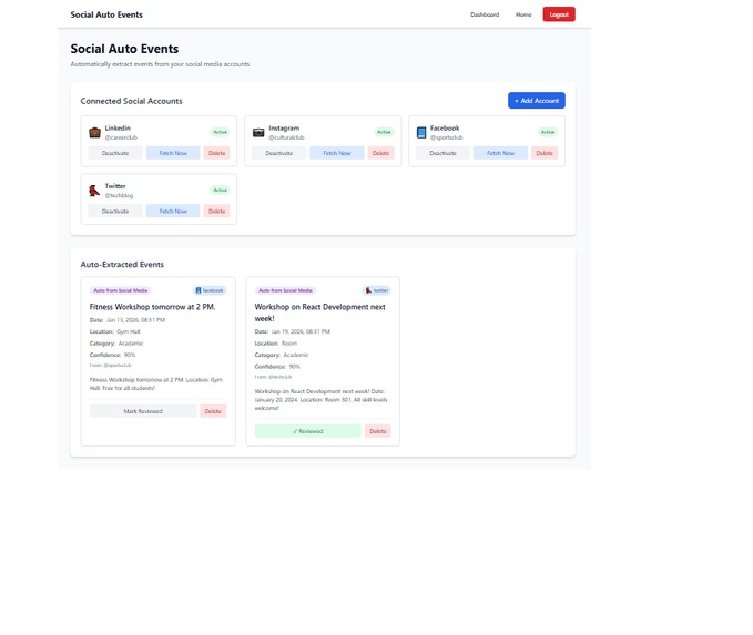 Campus Event Aggregator – screenshot 1