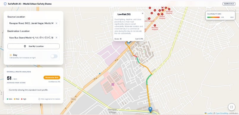 SafePath AI -“Predict danger. Prevent crime. Protect women.” – screenshot 5