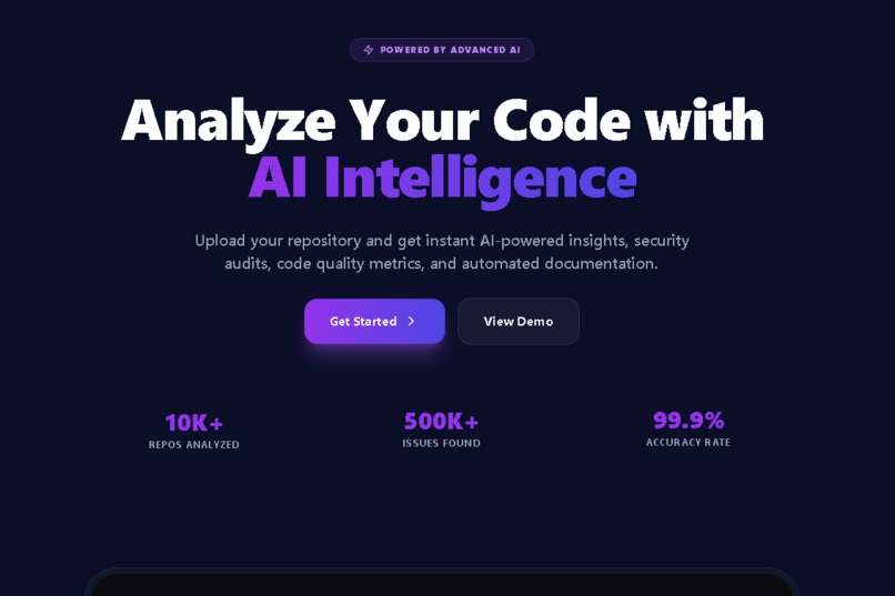 CodeRecon - AI-Powered Code Analysis Platform – screenshot 2