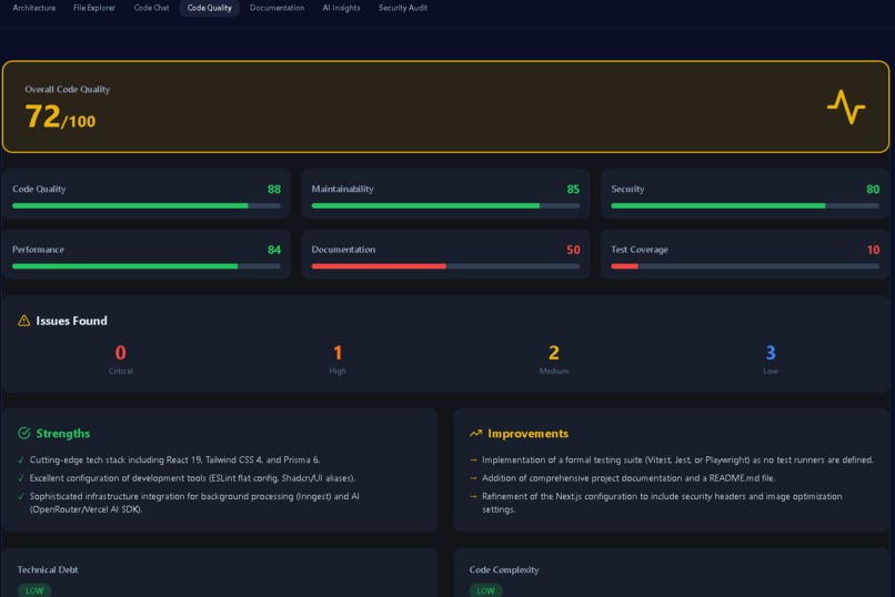 CodeRecon - AI-Powered Code Analysis Platform – screenshot 6