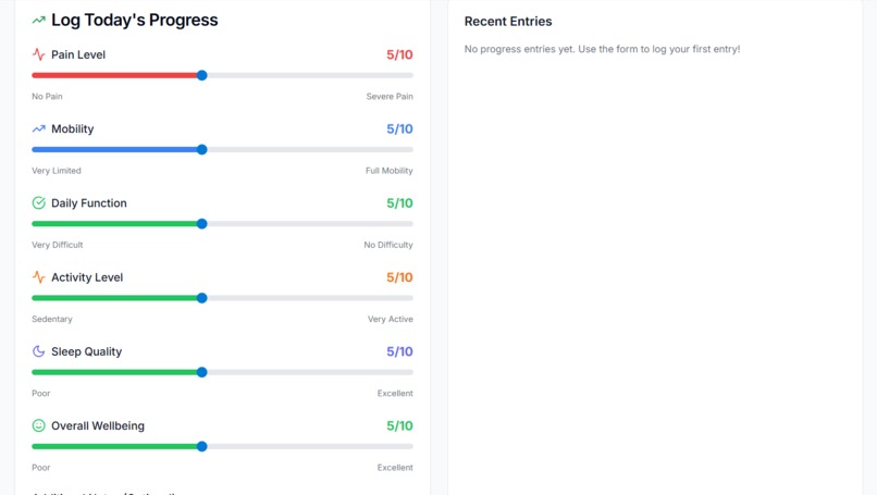 Physiobook – screenshot 1