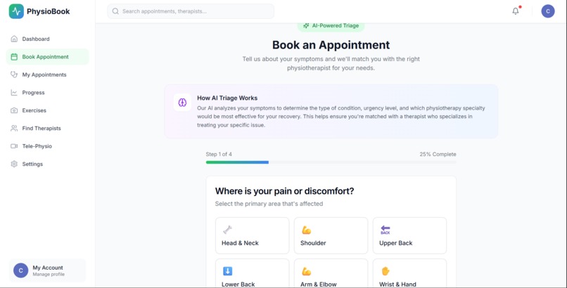 Physiobook – screenshot 3