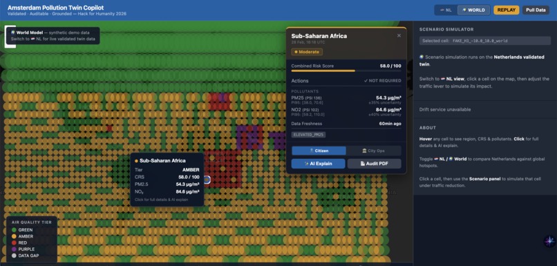 Amsterdam Pollution Twin Copilot – screenshot 1