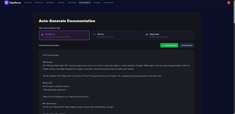 CodeRecon - AI-Powered Code Analysis Platform – screenshot 6