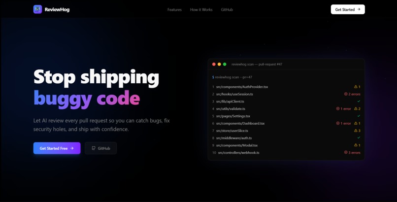 ReviewHog – screenshot 1
