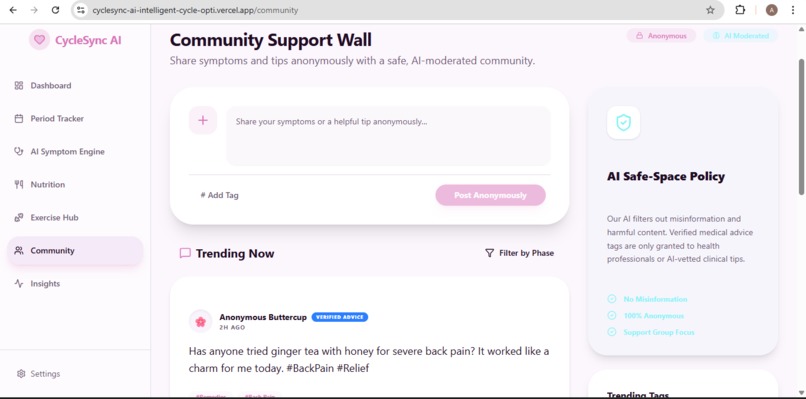 CycleSync – screenshot 1