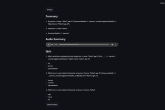 AI Audio Study Assistant
