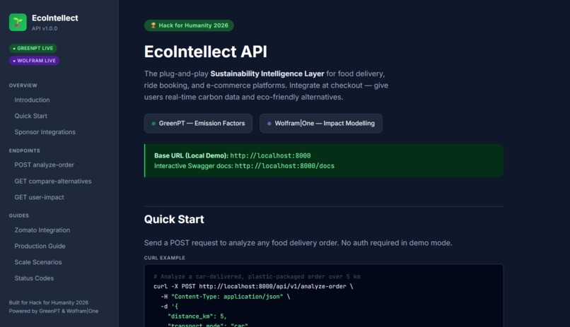 EcoIntellect API – screenshot 8