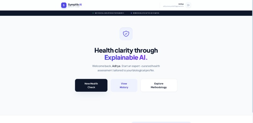 SympVis - Premium Symptom Triage with Explainable AI – screenshot 1