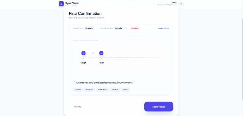 SympVis - Premium Symptom Triage with Explainable AI – screenshot 4