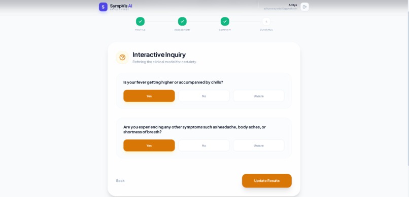 SympVis - Premium Symptom Triage with Explainable AI – screenshot 5