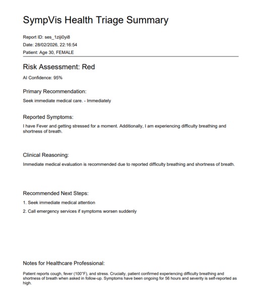 SympVis - Premium Symptom Triage with Explainable AI – screenshot 7