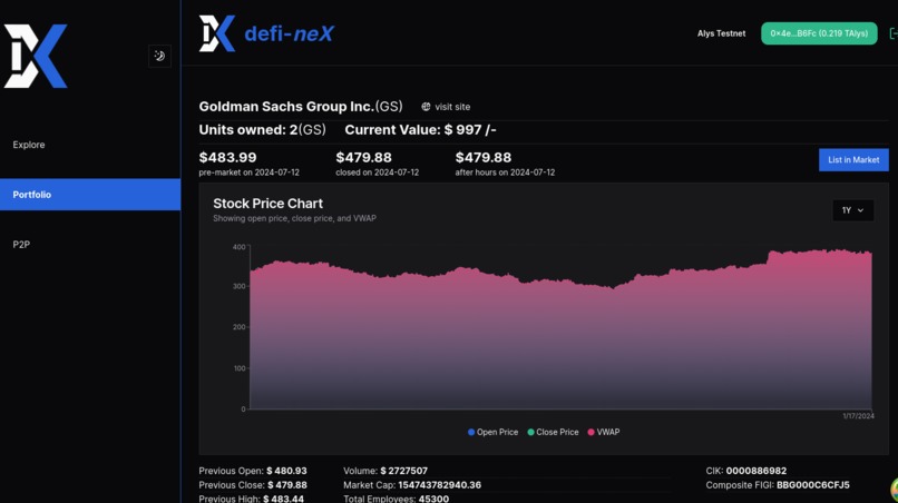 defi-TReX (defi-nex) – screenshot 2