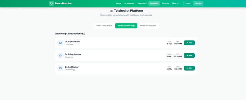 Peace Matcher - Revolutionizing Healthcare with AI  – screenshot 4