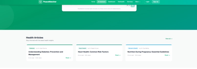 Peace Matcher - Revolutionizing Healthcare with AI  – screenshot 10