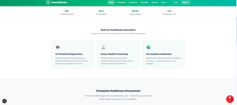 Peace Matcher - Revolutionizing Healthcare with AI  – screenshot 12