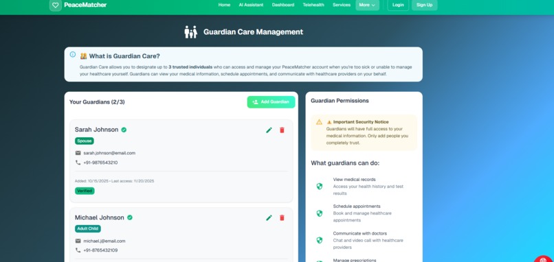Peace Matcher - Revolutionizing Healthcare with AI  – screenshot 18