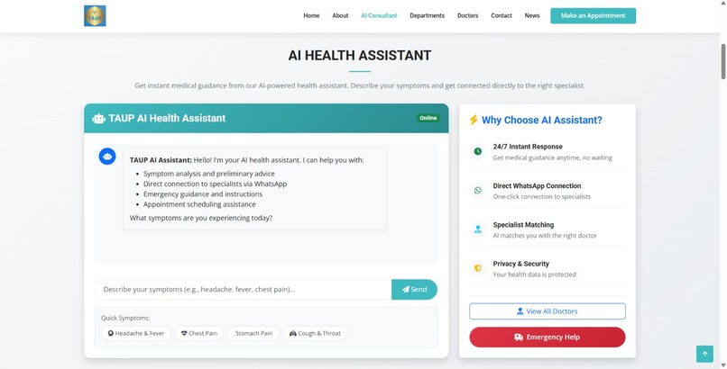 Taup medical centre – screenshot 2
