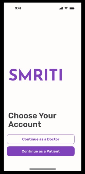 SMRITI — Connected Alzheimer’s Care – screenshot 1