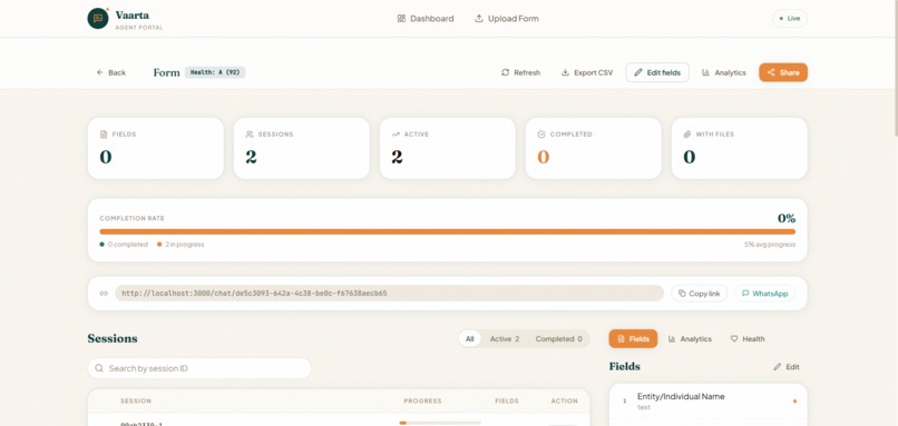 Vaarta - Just Talk, We will Handle the Form – screenshot 8