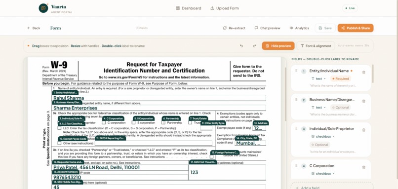 Vaarta - Just Talk, We will Handle the Form – screenshot 4