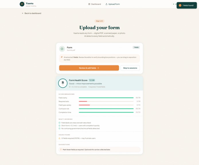 Vaarta - Just Talk, We will Handle the Form – screenshot 3