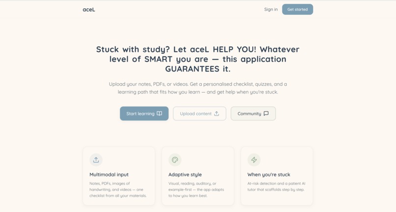 aceL - AI learning platform – screenshot 1