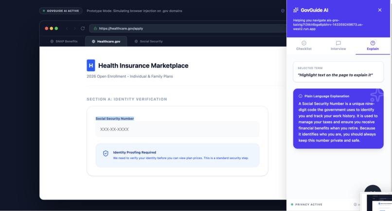 GovGuideAI – screenshot 1