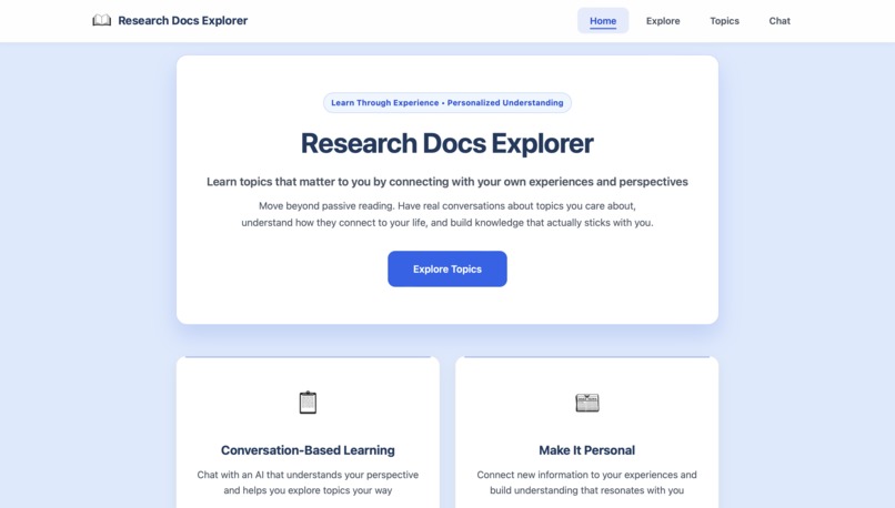 Guided Topic Explorer – screenshot 1