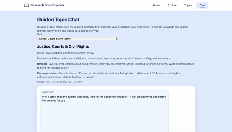 Guided Topic Explorer – screenshot 3