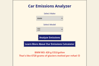 Analyzing Carbon Emissions of Cars