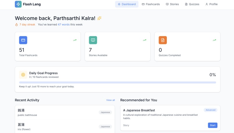 Flash Lang – screenshot 1