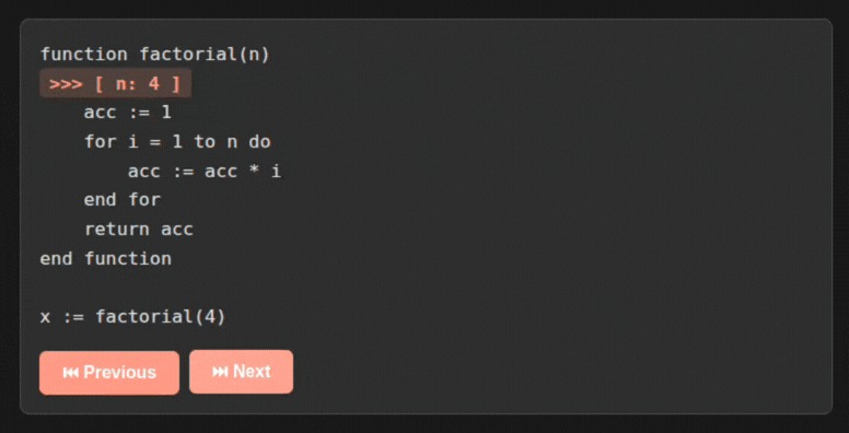 stepcode – screenshot 1