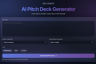 AI Pitch Deck Generator