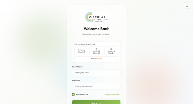 Circular Innovation Council (CIC) – screenshot 1