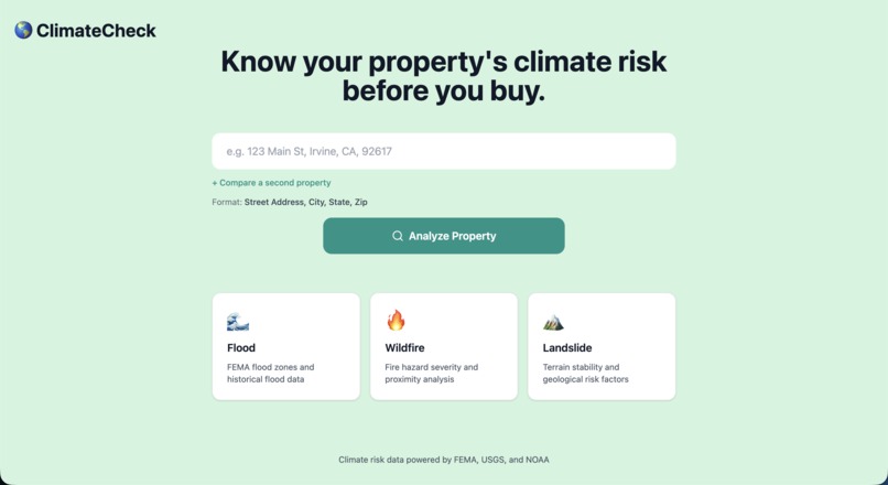 ClimateCheck – screenshot 1