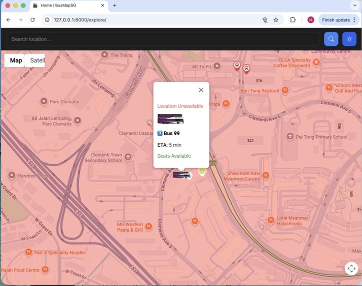 BusMapperSG – screenshot 1