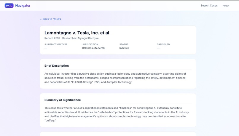 DAIL Navigator – screenshot 2