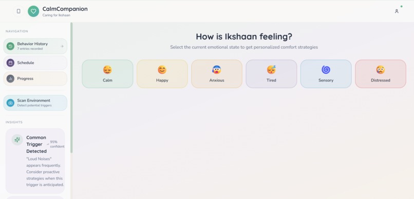 Sensory care – screenshot 1