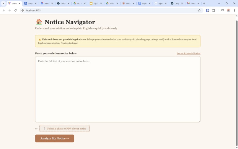 Eviction Notice Navigator – screenshot 1