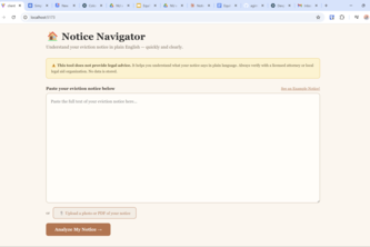 Eviction Notice Navigator