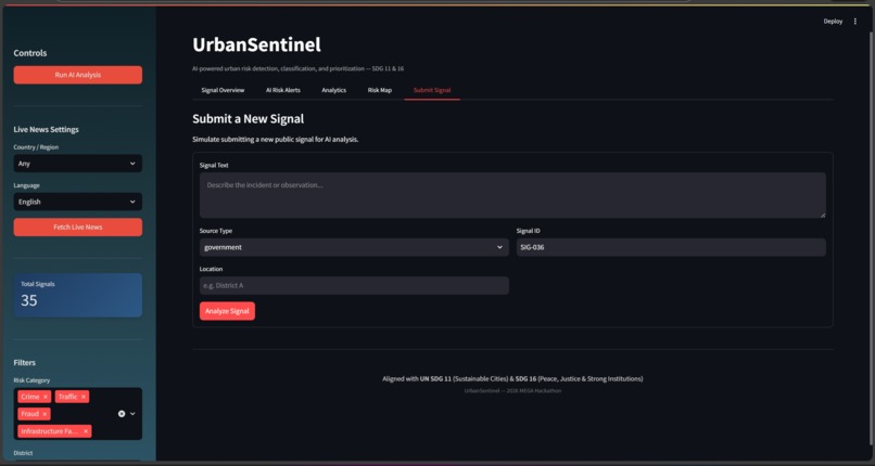 UrbanSentinel: AI Public Safety Intelligence – screenshot 3