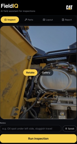 CAT FieldIQ – screenshot 1